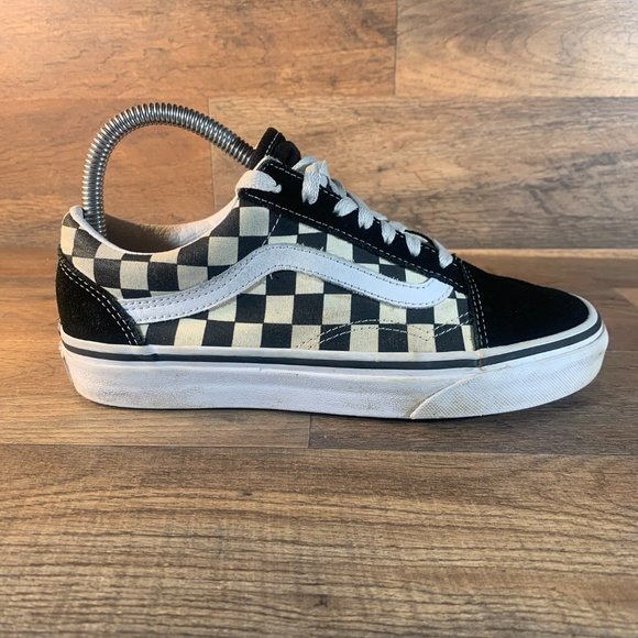 checkered vans size 5